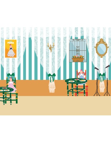 muñeca flamenca accesorios